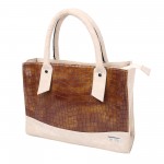 Beau Design Stylish Cobra Print Brown & Cream Imported PU Leather Handbag For Women's/Ladies/Girls Beau Design Stylish Cobra Print Brown & Cream Imported PU Leather Handbag For Women's/Ladies/Girls